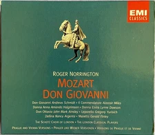 Mozart: Don Giovanni - Roger Norrington 3 CD Box Set 1993 EMI Classics