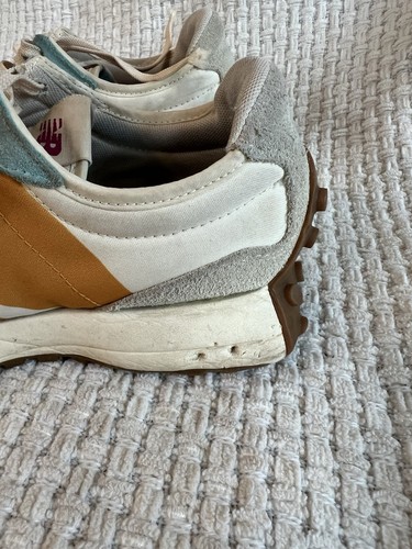 NEW BALANCE 327 Mujer Tenis Zapatos Crema Multicolor Talla 8.5 - Imagen 4 de 14