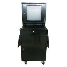 Mobile Computer Cabinet, Black,  462D23