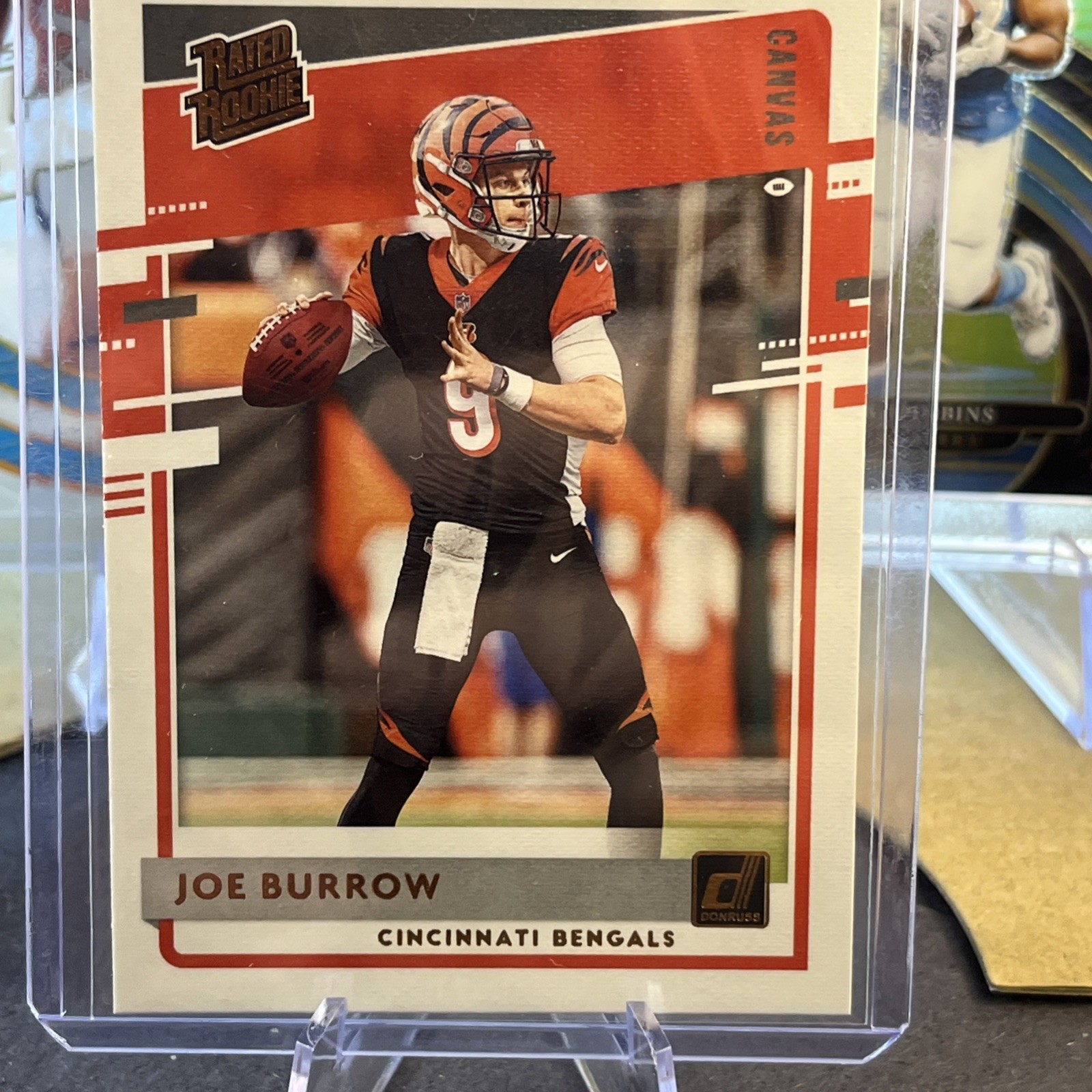 2020 Panini Donruss - Rated Rookie Joe Burrow #301 Canvas (RC) Lsu Hiesman Qb