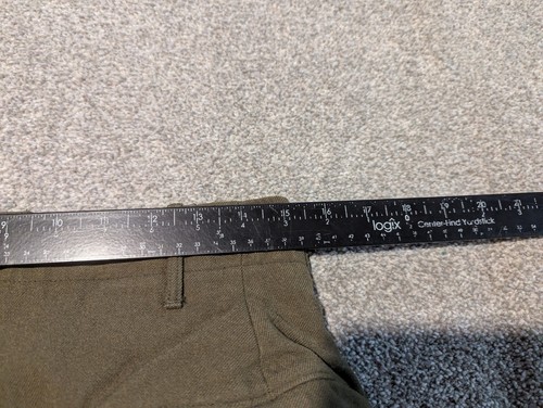 Pantalones del Ejército de los Estados Unidos Para Hombres Pequeños 30x29 Lana de Campo 18 OZ Verde Segunda Guerra Mundial Años 40 Pantalones Militares - Imagen 11 de 13