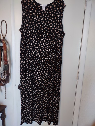 Ronnie And Nicole Women's Size 22 W Black Tiny Daisy Bling Stretch Maxi Dress... - Bild 6 von 6