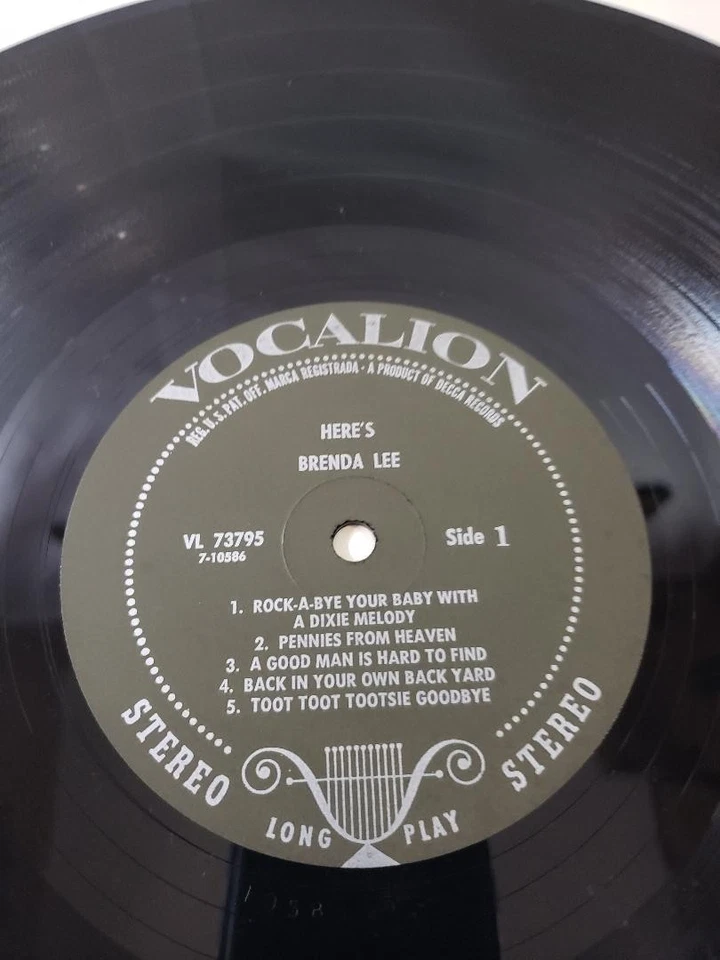 Brenda Lee ~ Here's Brenda Lee! ~ VL 73795 ~ 1967 ~ LP ~ EX/NM - Image 4 of 4