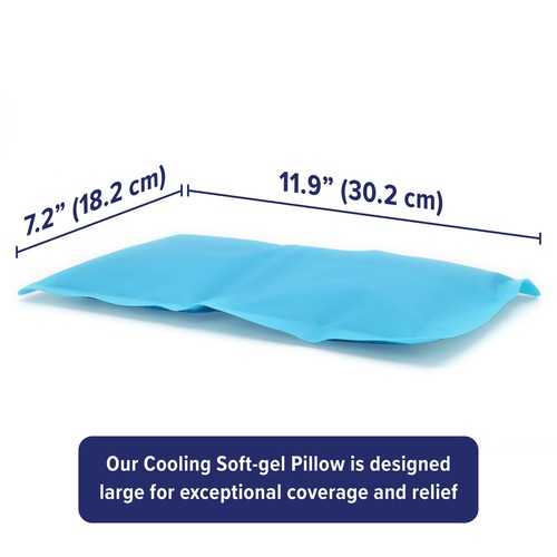 Cooling Soft Pillow - Reusable Cooling from Migraines, Neck Strain and Fever ... - Picture 2 of 6