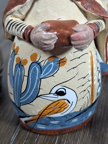 14 Piezas De Colección Belén Cerámica Mexicana Estatuillas 6" Tonala Suroeste Navidad - Imagen 7 de 13