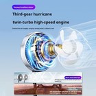 Model 3 Y Rear Row Car Fan USB Powered Stable No Shaking Easy Installation