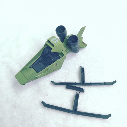 Vintage GI Joe ARAH 1984 Sky Hawk VTOL fehlende Flossen wie besehen