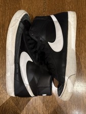 EUC Size 13 - Nike Blazer '77 Vintage Mid Black Sail Leather (BQ6806-002)