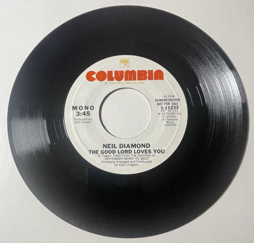 NEIL DIAMOND, 7 DEMO NFS 45 The Good Lord Loves You 1979 (NM) 1-11232 - Picture 3 of 8