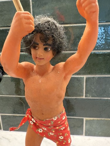 Vintage Hawaiian Hula Boy Flame Dancer And Girl Luau Polynesian Figurine Dolls - Picture 13 of 13