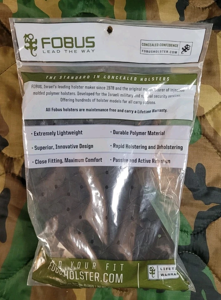 Fobus Universal Holster Right Hand Iwb Black With Clips Ruger American Pistol - Image 2 of 4