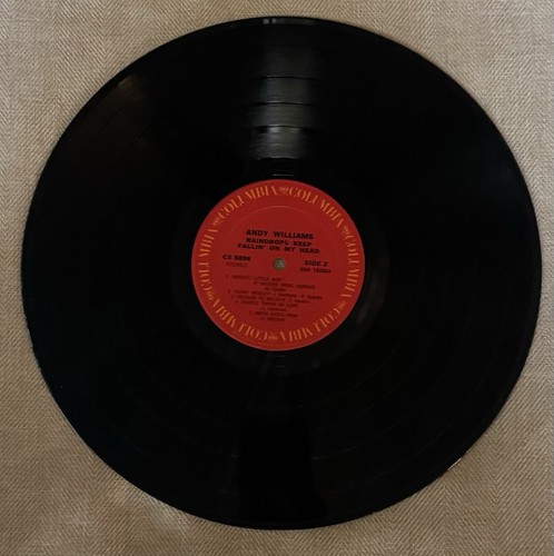Andy Williams - RAINDROPS KEEP FALLING ON MY HEAD LP Vinyl - Columbia CS 9896 - Picture 7 of 7