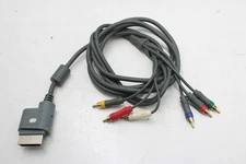 Genuine OEM Microsoft Xbox 360 Component Composite AV Cable - Gray