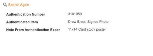 Foto firmada por Drew Brees 11x14 SAINTS SUPER BOWL autógrafo con certificado de autenticidad (TSA) ENVÍO GRATUITO - Imagen 4 de 7