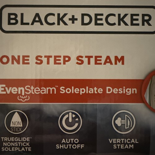 BLACK+DECKER IR40V Even Steam Compact Iron - Blue/White NEW - Picture 2 of 3