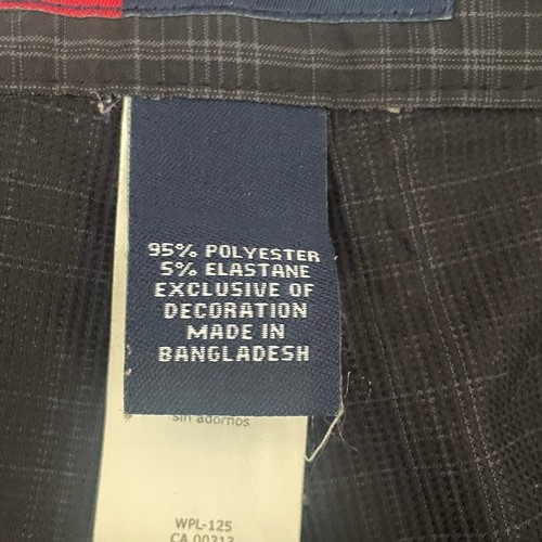 Chaps Golf Activewear Shorts Size 34 Polyester Checked - Picture 5 of 6