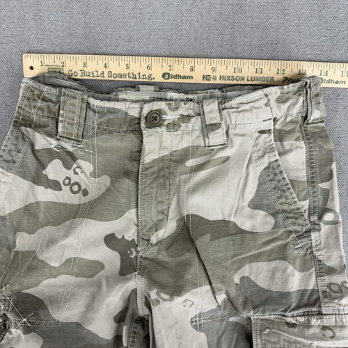 Y2K Lot Of 2 Levi’s & Gap Cargo Shorts Boy Youth 14 Camo Distressed Baggy Grunge - Picture 15 of 22