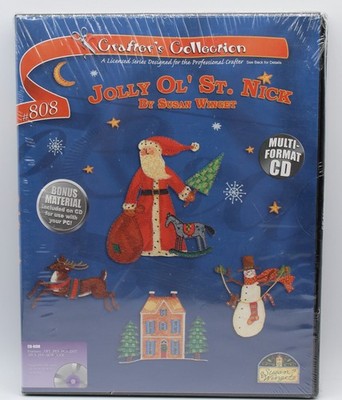 OESD Jolly Ol' St. Nick Embroidery Designs CD Rom by Susan Winget #808 NEW