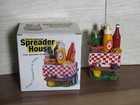 Boston Warehouse Spreader House Picnic Condiments Table 4 Knives 1 Holder Summer