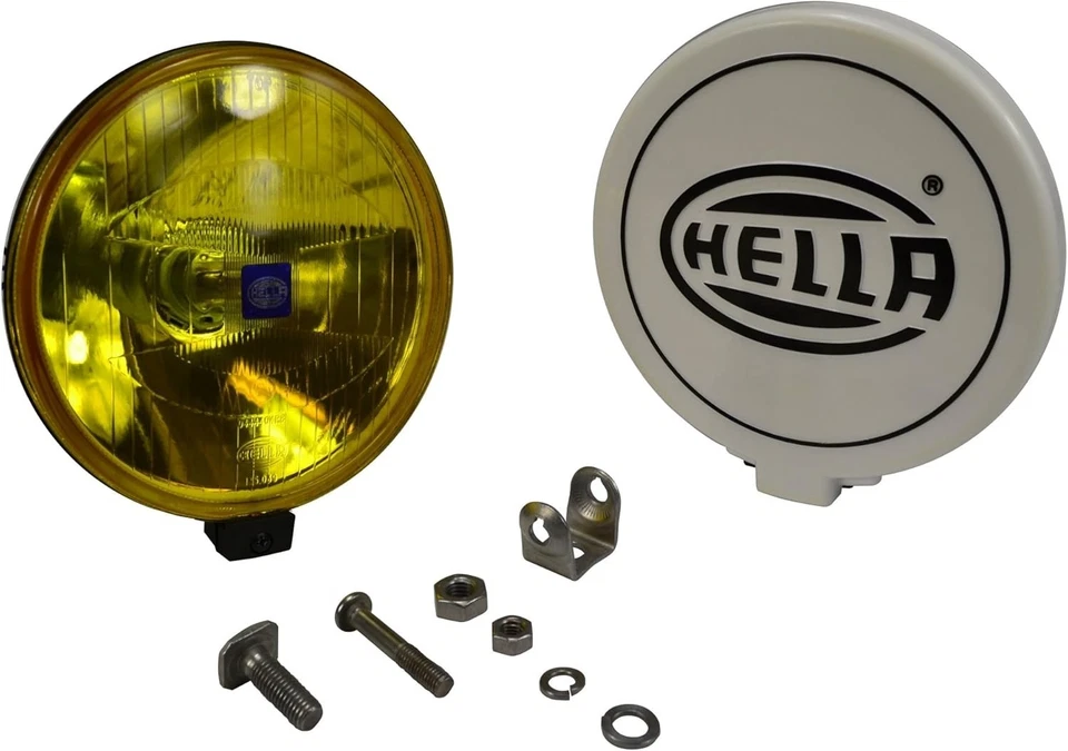 2 Pack - HELLA 005750512 Amber Universal Driving Lamp - Image 4 of 4