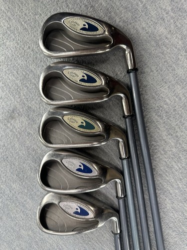 CALLAWAY SET OF 5 Tungsten Injected Titanium 5,6,7,8,9, Irons RH Graphite Shaft - Picture 10 of 15
