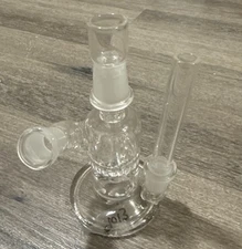 4.25” 14mm Glass Bong Rig Smoking Hookah Water Pipe Tobacco Bubbler Honeycomb 13