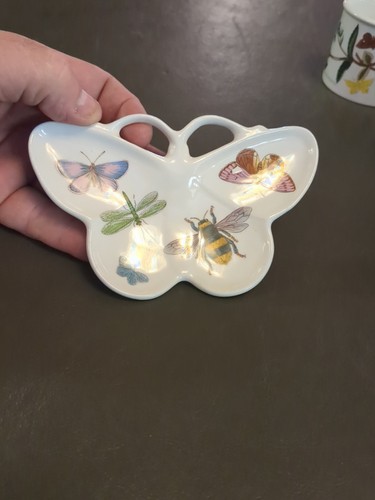  PORTMEIRION Piatto portagioie a forma di farfalla in ceramica a forma di cucchiaio - Foto 1 di 3