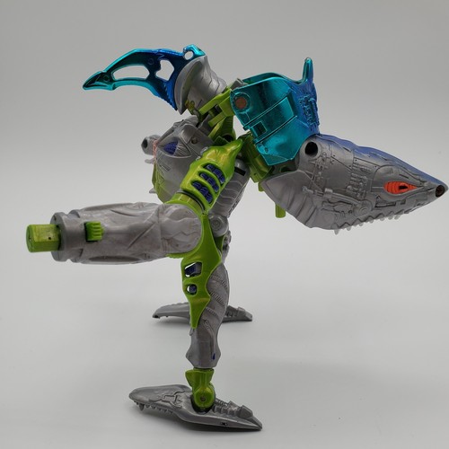 1997 Transformers Beast Wars Cybershark Loose Figure Maximal Shark Robot Vintage - Picture 3 of 6