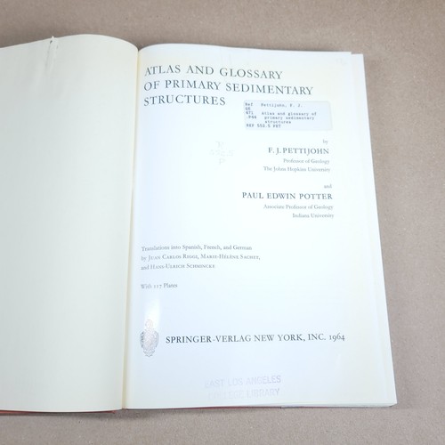 ATLAS AND GLOSSARY OF PRIMARY SEDIMENTARY STRUCTURES By Pettijohn, Potter 1964 - Picture 2 of 13
