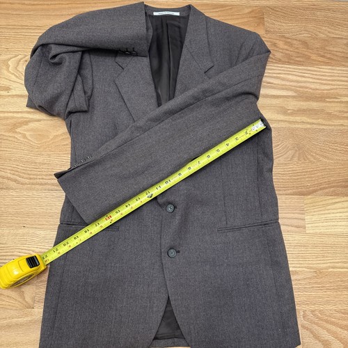 Yves Saint Laurent Men  Suit Jacket YSL Button Blazer Sport Coat Brown France - Picture 15 of 18