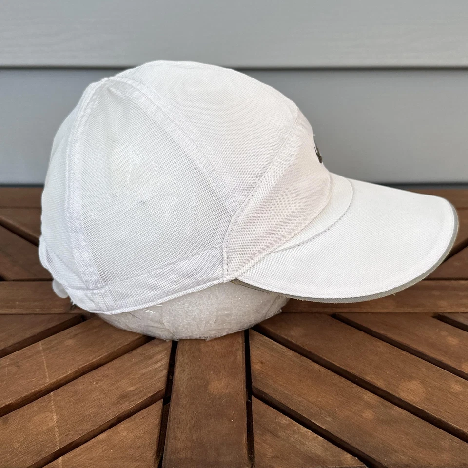 Vintage Nike Tailwind 7 Panel Hat Cap Strap Back Mens White Mesh Running Feather - Image 3 of 4
