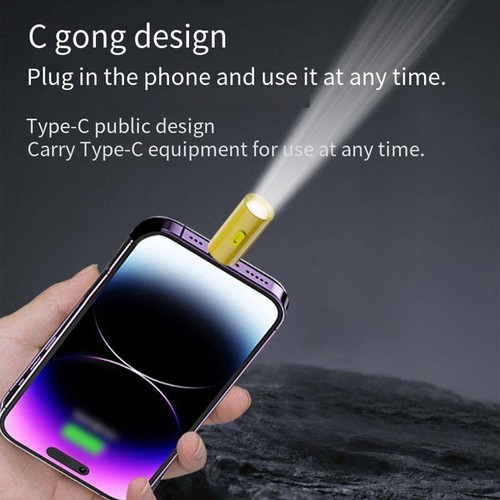 Lampe de Poche LED Portable USB C pour Randonn��e et Camping Design L��ger - Photo 6 sur 15