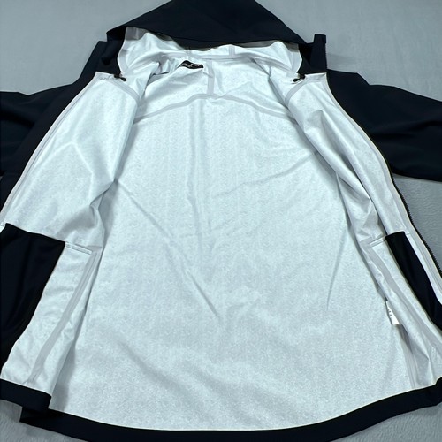 Chaqueta de Lluvia Temple Owls Para Hombre Grande Negra Bajo Armadura Con Capucha Cremallera Completa Impermeable - Imagen 6 de 16