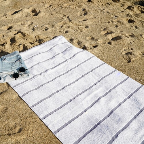 Las Rayas Pool Towels (4-Pack) 30x60 Soft Cotton Striped Beach Towel, 480 GSM - Picture 51 of 187
