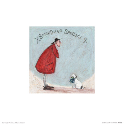 LOVELY WEATHER FOR DUCKS SAM TOFT MOUNTED PRINT FRAME OPTIONS 30 x 30cm