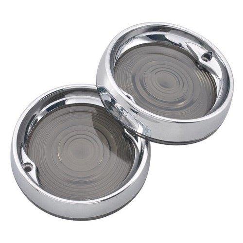 Anillos de visera con visera de luz de señal de giro plana de 3 1/4" para Harley 1986-posterior - Imagen 11 de 11