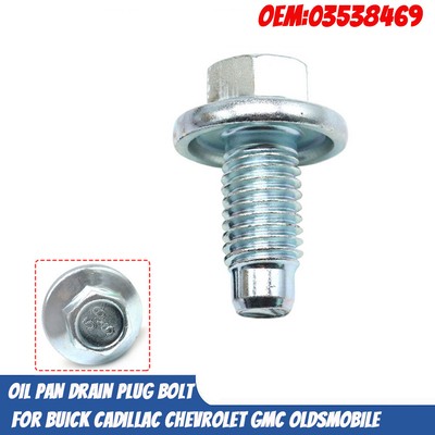 NEW 11562588 Oil Pan Drain Plug Bolt W/O-Ring For GM Chevrolet Buick Cadillac NEW 11562588 Oil Pan Drain Plug Bolt W/O-Ring For GM Chevrolet Buick Cadillac