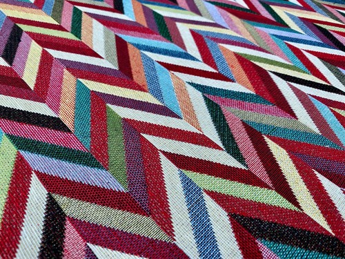 Chevron Tejido Tapiz Tela Decoración del Hogar Tapiz Cortinas Material 140 cm... - Imagen 3 de 7