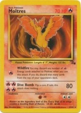 Pokémon TCG - Moltres - 27/62 - Rare Unlimited - Fossil Unlimited [Light Play]