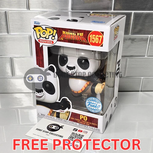 Kung Fu Panda Po Special Edition Funko Pop #1567 International Ex FREE PROTECTOR
