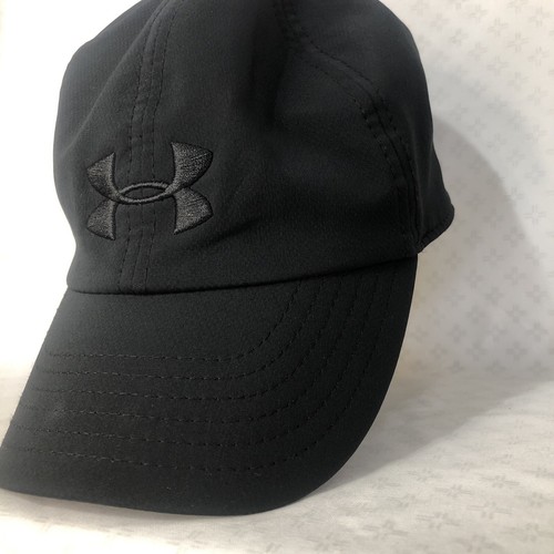 Under Armour Women's Slideback Hat Black Size OSFA Embroidered Logo Black Logo - Picture 2 of 15
