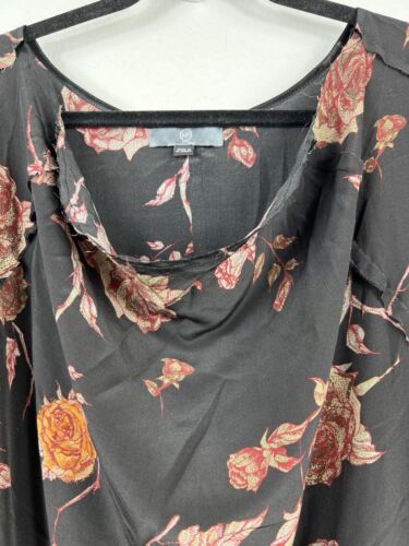 Women’s McQ Alexander McQueen Sleeveless Rose Tunic Dress Black 42 - Picture 2 of 15