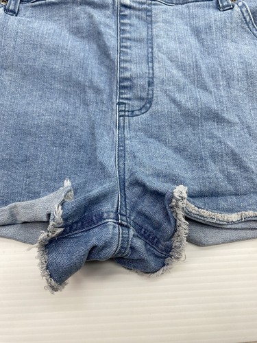 Disney Denim Shortalls Coveralls Womens XL Winnie The Pooh Hunny Overalls Shorts - Picture 4 of 22