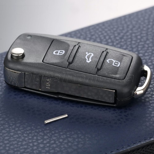 Remote Key Fob Shell Case Floding Flip For Golf MK6 Polo Beetle Caddy Sharan - Picture 3 of 10