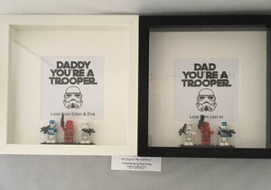 Personalised 3d Box Picture Frame Star Wars Lego Fathers Day Dad Grandad Uncle Ebay