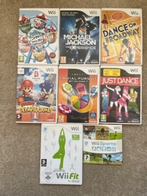 8 Nintendo (PAL) Wii Spiele mit Anleitungen, Fitness, Tanz & Spieleauswahl