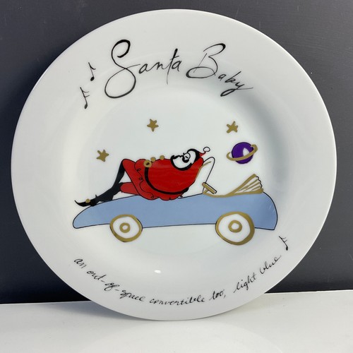 Pottery Barn Santa Baby Salad or Dessert Plates Set of 8 - Picture 11 of 14