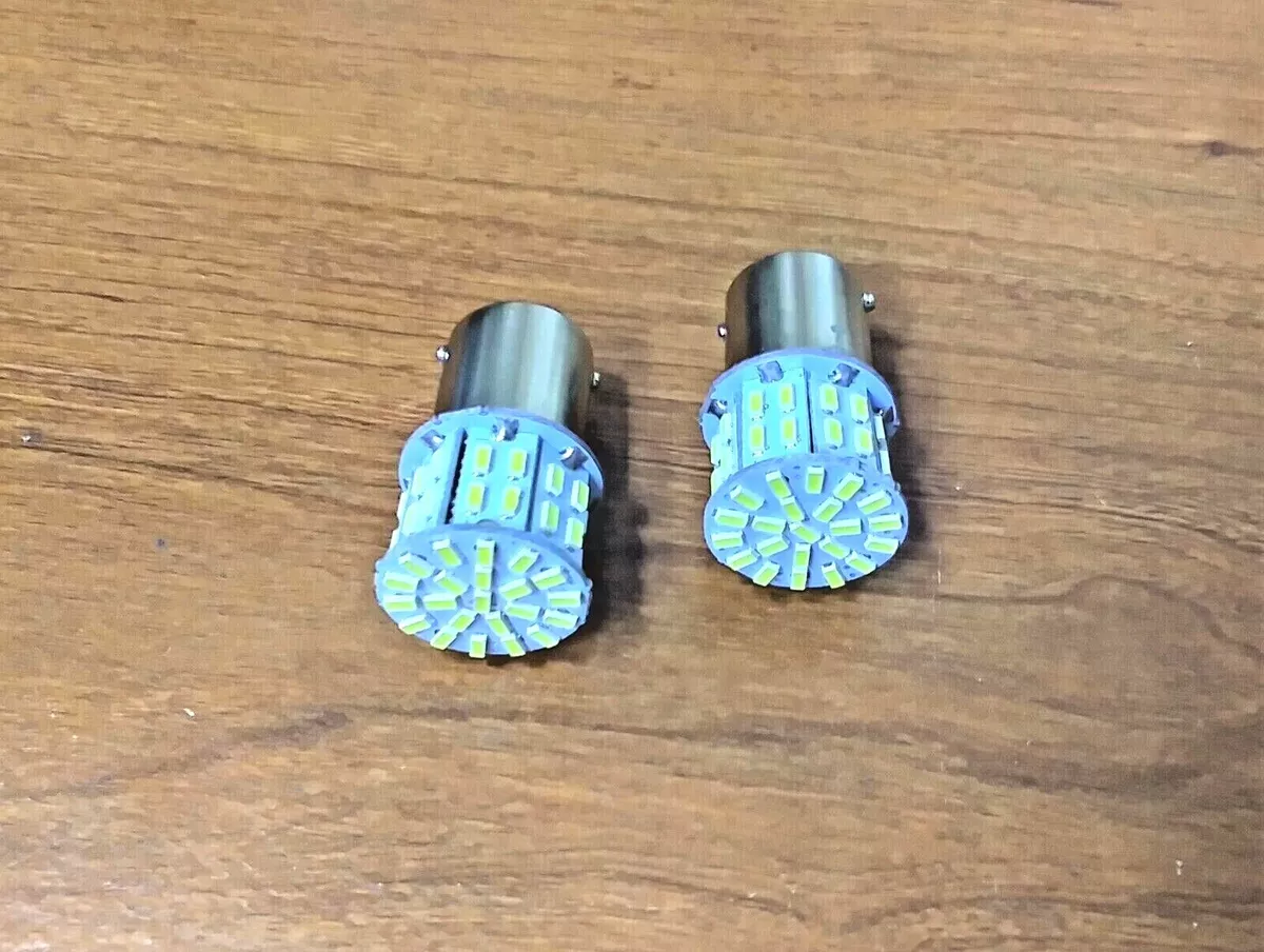 2 BBT Super Bright 12 volt 50 White LED 1141 Golf Cart Light Bulbs