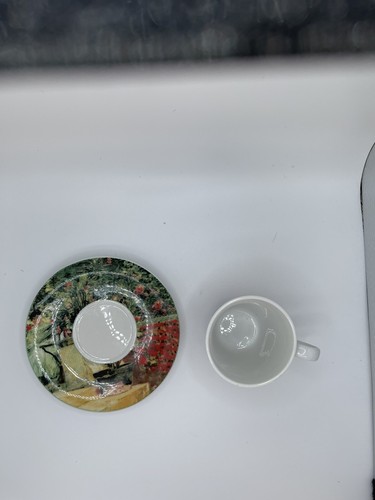 Deutsche Porzellan Germany Floral Demitasse Cup and Saucer - Picture 2 of 7