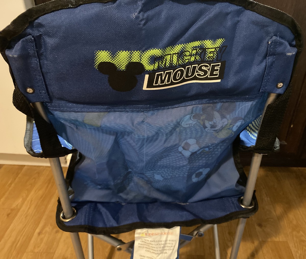 Mickey Mouse Goofy And Donald Soccer Kids Folding Chair with Cup